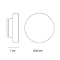 468010/10_10 Vibia Dots glass Ø 20 см - настенный светильник 4680 — фото 1