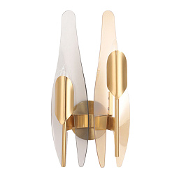CASA AP2 BRASS Crystal Lux CASA двухрожковое настенное бра с коническими плафонами цвета латуни