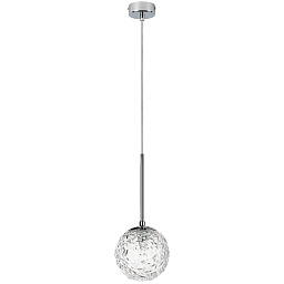 815210 Lightstar Bari подвесной светильник с хрустальным шаром на хромированной штанге