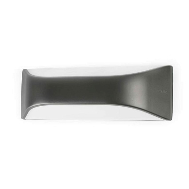 уличный настенный светильник темно-серый вытянутый