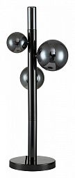 11026/4T Black Indigo Canto настольная лампа с шаровыми плафонами на цилиндрическом основании в черном цвете