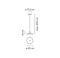 Skan,Pendant Green L1 2700K,0-10V