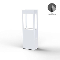 Tetra N° 2; Clear polycarbonate Built-in LED 2700°K warm white ASYM 12W; White