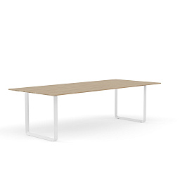 70TAB255A0804 Muuto 7070 обеденный стол массив дуб белый 108x255 см