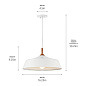 Danika 1 Light Pendant White подвесной светильник 43683WH Kichler — фото 4