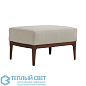 Laurette Ottoman Muslin Dark Walnut оттоманка Arteriors 8105 — фото 2