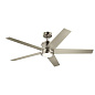 56" Brahm Fan Brushed Stainless Steel люстра-вентилятор 300044BSS Kichler — фото 2
