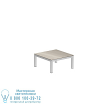 ТАБОЭЛА НИЗКИЙ СТОЛИК 80X80CM EP + КЕРАМИЧЕСКАЯ СТОЛЕШНЯ СЕРО-СЕРЫЙ Royal Botania