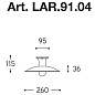 LAR.91.04 POLARE Aldo Bernardi потолочный накладной светильник