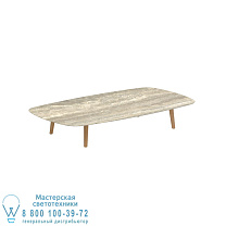 STYLETTO НИЗКИЙ СТОЛ ДЛЯ ГОСТИНОЙ 220x120CM НОГИ ТИКА КЕРАМИЧЕСКАЯ СТОЛЕШНИЦА TRAVERTINO Royal Botania