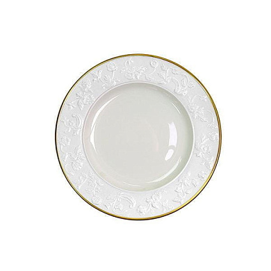 Taormina white & gold bread & butter plate тарелка, Villari