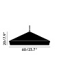 Beat LED Flat Black Tom Dixon, подвесной светильник — фото 6