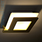 04601OSDHXXBB Elesi luce Like Q AP S LED квадратный настенный светильник белый; латунь — фото 1