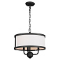 Heddle 3 Light Chandelier Textured Black люстра 52465BKT Kichler — фото 7