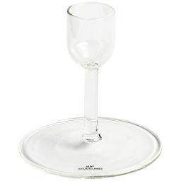 AE357-D438-AF04 Hay Candleholder миниатюрный прозрачный подсвечник прямой цилиндрической формы