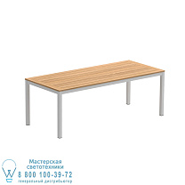 СТОЛ TABOELA 210X90CM БЕЛЫЙ С СТОЛЕШНИЦОЙ ИЗ ТИКА Royal Botania