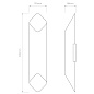 1481018 Ako 600 Phase Astro lighting настенный светильник матовый белый / золото — фото 5