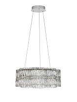 Triac Dimmable Chrome Metal & Crystal LED 34Watt 220-240Volt 2040Lm IP20 3500K D:60 H:120 cm