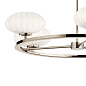 Pim 40" 5 Light Round Chandelier with Satin Etched Cased Opal Glass Polished Nickel люстра 52223PN Kichler — фото 2