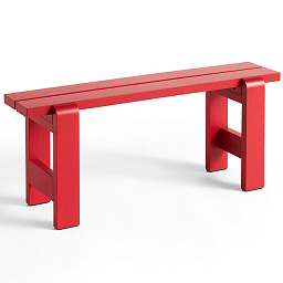 AD126-C953-AM98 Hay Weekday короткая деревянная скамья бордового цвета