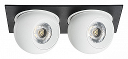 i5276262 Lightstar Intero двойной встраиваемый потолочный светильник черный