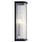 Timmin  18" 1 Light Wall Light with Clear Seeded Glass and Distressed Black уличный настенный светильник 59092DBK Kichler