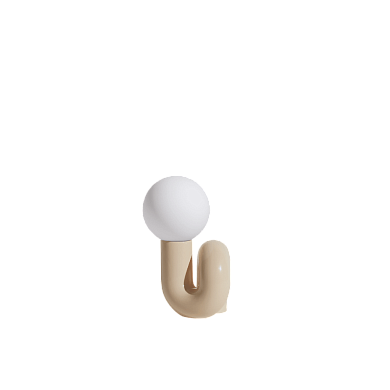 L0880603 Neotenic Petite Friture Настольная лампа с шарообразным плафоном ванильная