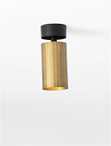 Gold Aluminium Sandy Black Base LED GU10 1x10 Watt 100-240Volt IP20 Bulb Excluded D:5.6 H:14 cm