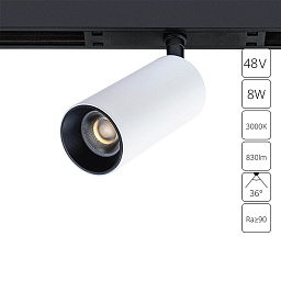 A7280PL-1WH Arte Lamp OPTIMA магнитный трековый светильник с поворотной цилиндрической головкой для магнитного трека 48V