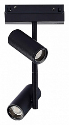 ST808.446.16 ST-Luce Skyline 48 двухмодульный магнитный трековый прожектор в черном корпусе для магнитного трека 48V