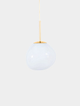 Подвесной светильник Tom Dixon Melt Opal Mini - Опаловый полированный Поликарбонат с Золотой фурнитура