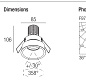 Регулируемый встраиваемый светильник Raul 10 UGR Flexalighting — фото 2