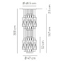 Axo Light Aura SP AU 45/2 BC подвесной светильник SPAU45/2BCCRE27