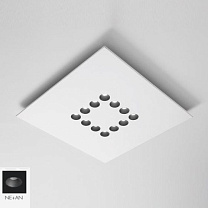 CONFORT PLAFONIERA 54W QUADRATA 2700K NERO- ANTRACITE