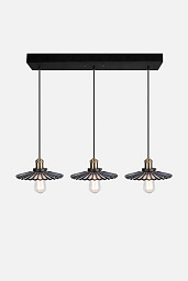 671356 Globen Lighting Cobbler подвесной светильник с дымчатым плафоном из стекла