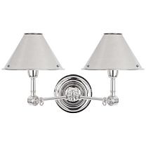 Anette Double Sconce полированный никель