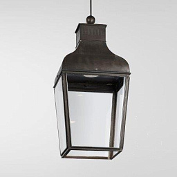 уличный подвесной фонарь в классическом корпусе с прозрачными стеклами и LED-модулем