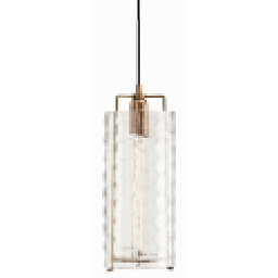 DK42047 Arteriors Ice подвесной светильник цилиндрической формы с прозрачным стеклом