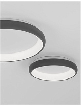 Triac Dimmable Sandy Gray Aluminium & Acrylic LED 50 Watt 220-240 Volt 2876Lm 3000K IP20 D:60 H: 8.5 cm
