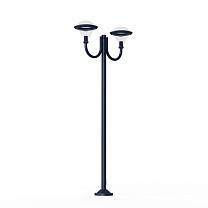 Dallas N° 10; Smoked polycarbonate E27 75W; Matt azure blue