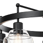 Eastmont 5 Light Chandelier Black and Walnut Wood люстра 52403BK Kichler — фото 3
