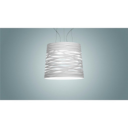 FN182007L1M-1010 Foscarini Tress подвесной светильник с перфорированным плафоном белого оттенка