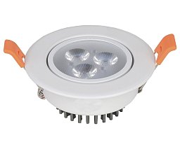 Встраиваемый светильник Kink Light Ранди белый d10,5 h7 2143(4000K)
