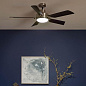 56" Guardian LED Indoor Ceiling Fan Brushed Stainless Steel люстра-вентилятор 330057BSS Kichler — фото 2
