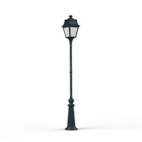 Avenue 2 N° 9; Opal PMMA Built-in LED 2700°K warm white 13W; Green Patina