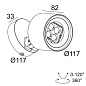 26001 9320 A Delta Light FRAX S HONEYCOMB Напольный светильник / Настенный светильник — фото 1