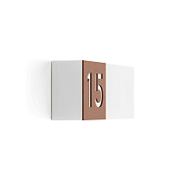 Уличный настенный светильник Lombardo Art 100 Code, 10 Вт, 1100 лм, кортен