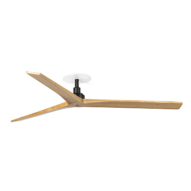 Faro Barcelona KLIM RECESSED L вентилятор встраиваемый чёрный/сосна Ø1500 3 лопасти