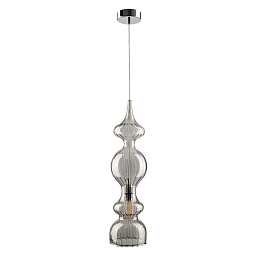 IRIS SP1 A SMOKE Crystal Lux Iris подвесной светильник из дымчатого стекла с глянцевой поверхностью