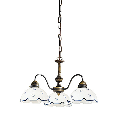 люстра с тремя плафонами